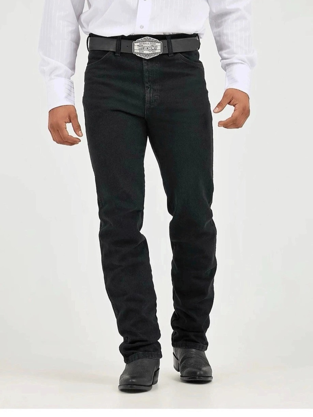 Men's Wrangler Cowboy Cut Silver Edition Slim Fit Black Jean 933SEWK